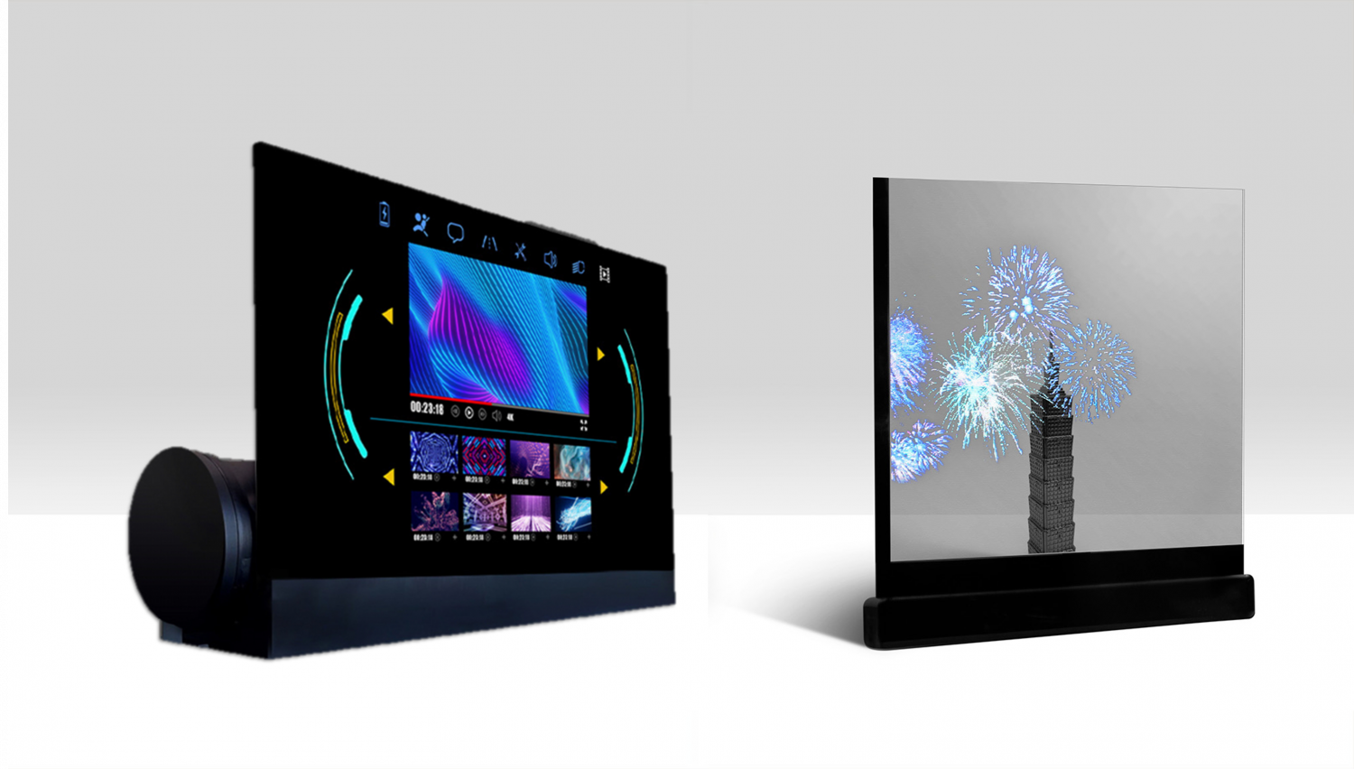 可卷式、折迭性、高透明